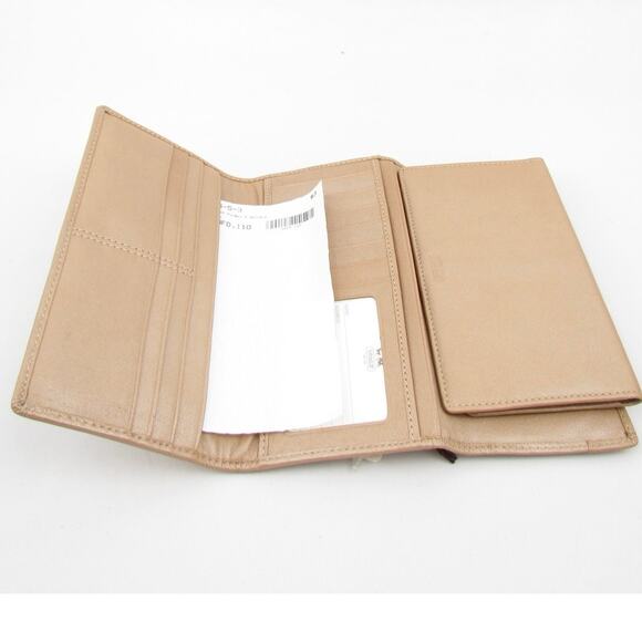 NWT Coach Dune Pebbled Leather Check Wallet - Picture 9 of 9